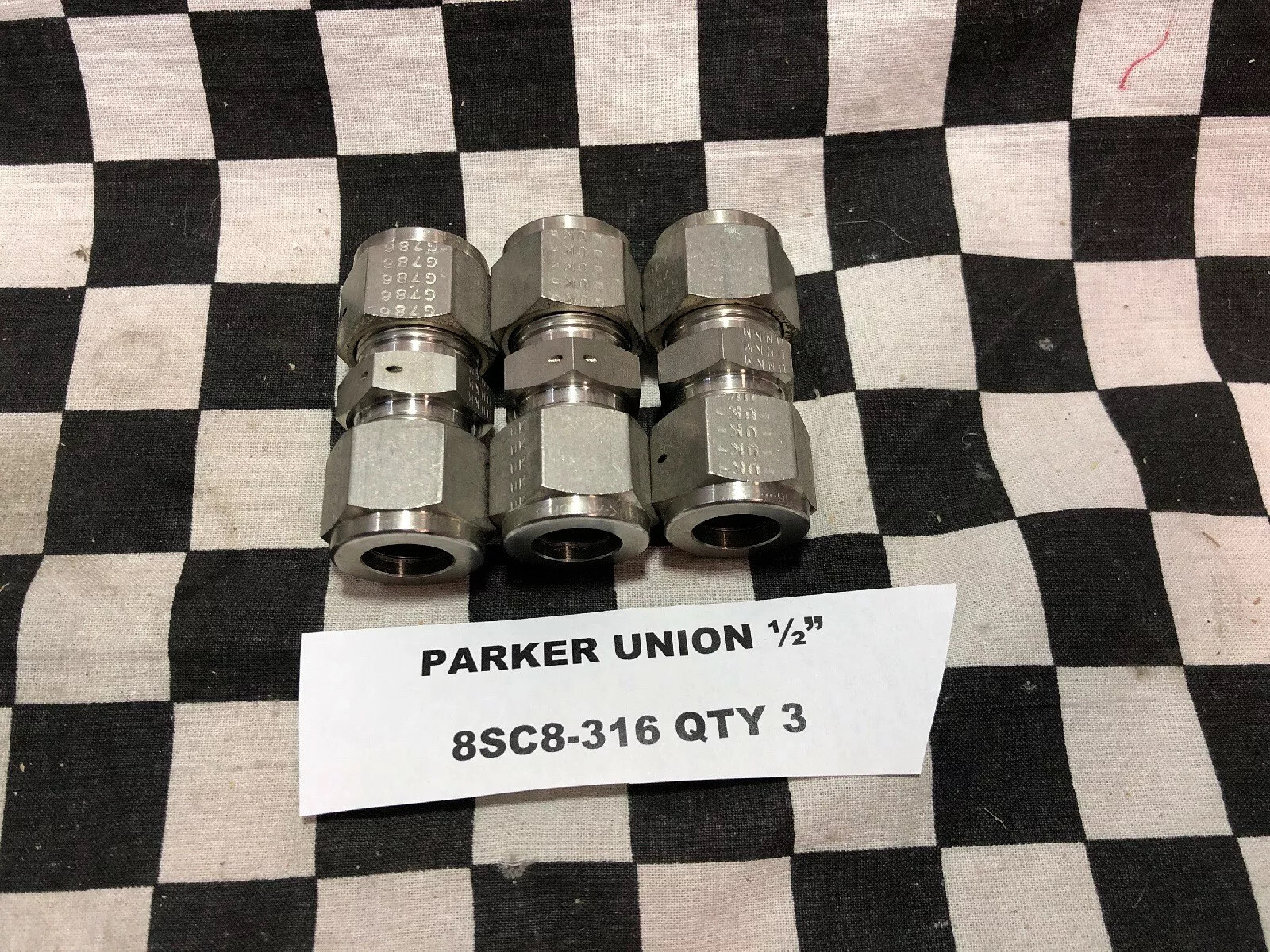 Swagelok/PARKER ELBOW UNION 1/2″, SS-810-9 & 8SC8-316, LOT OF 5, SHIPSAMEDAY