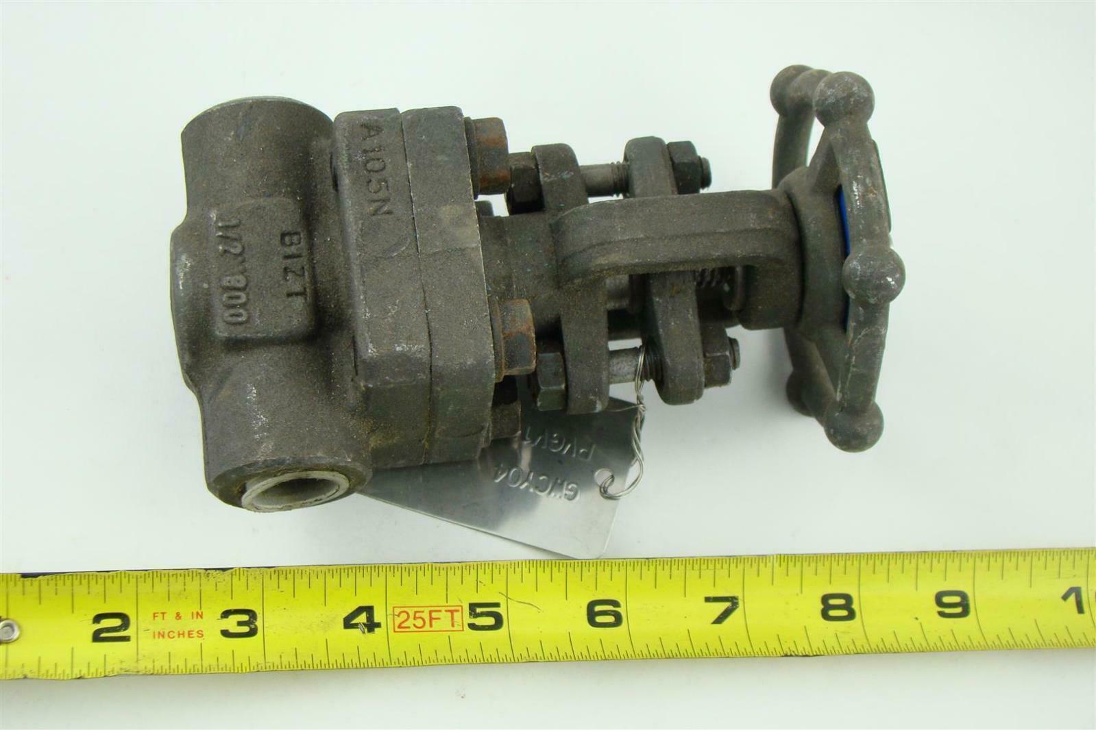 Newco 1/2″ Class 800 Cast Iron Gate Valve 41 BR103 18X-FS4/3-NC-RP