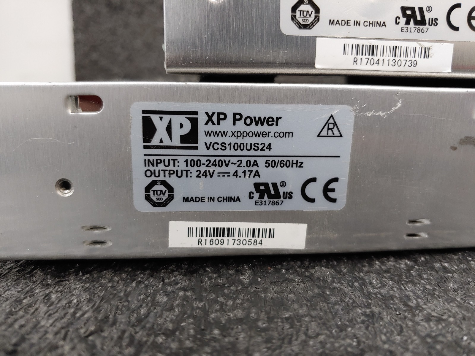 Lot of 2 XP POWER VCS50US12 VCS100US24 VCS Series Power Supply