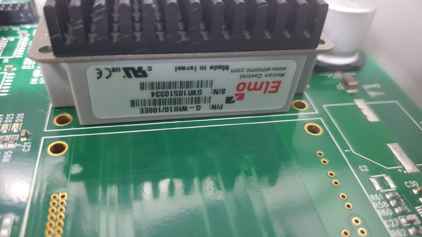 Brooks Automation PCB Assembly 4002-7452-01 Rev A, Elmo Motion P/N 6-WH110/100EE