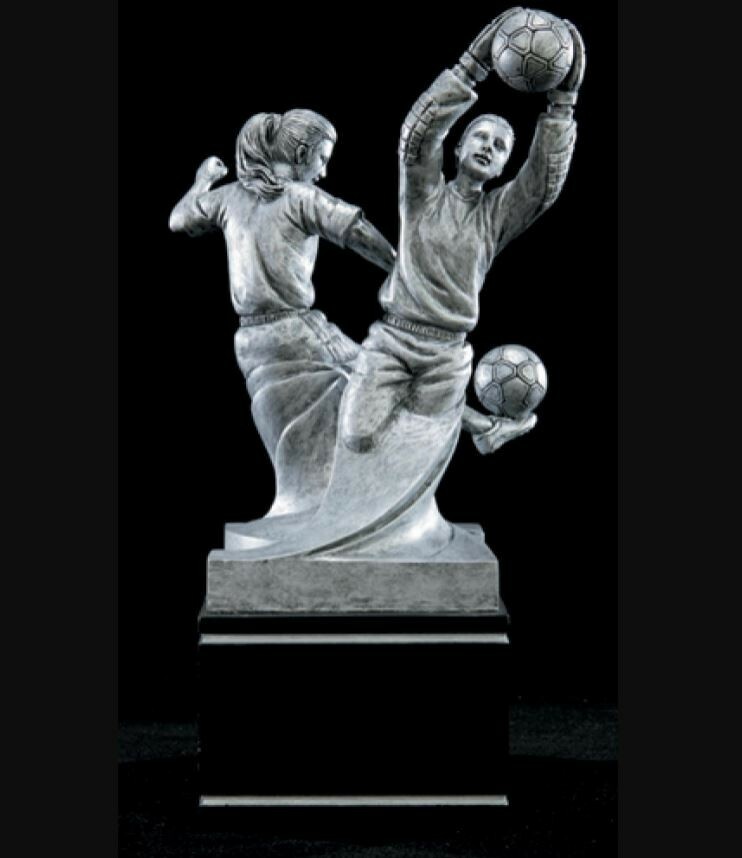 Marco 8-1/2″ Female Soccer Special Edition Resin on black pedestal (1ea)