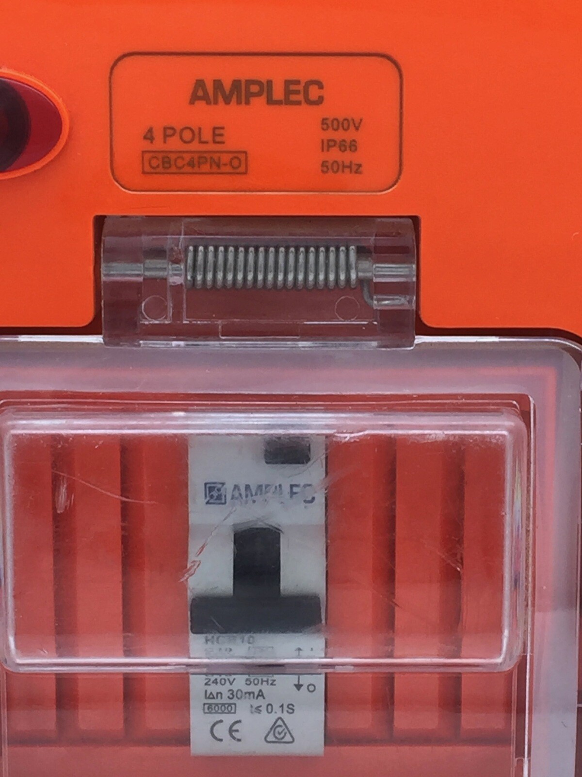 Amplec PB41010A66 Portable Power Board Single Phase 10AMP 4 Outlet IP66