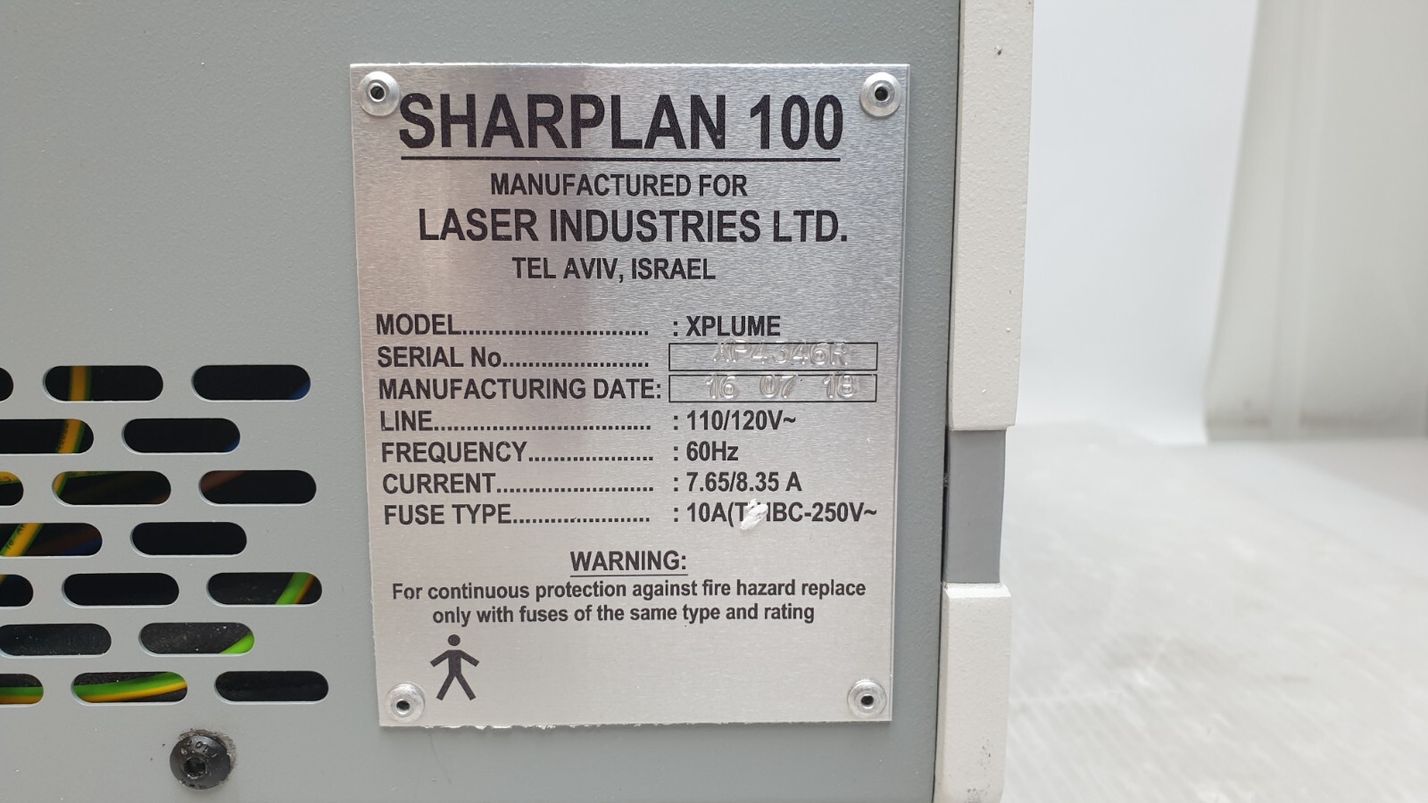 Sharplan 100 Xplume Smoke evacuator