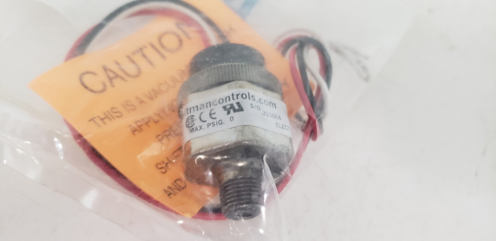 WHITMAN CONTROLS 24854 VACUUM SWITCH, ADJUST SPDT, 5A, 250VAC, NIB