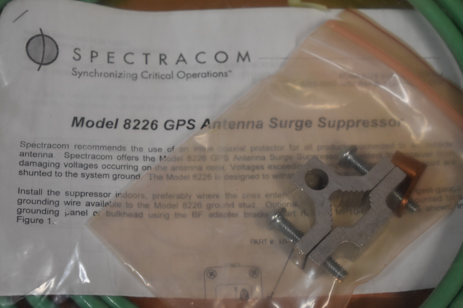 Polyphaser CU-SPGP Copper Grounding Plate Kit New