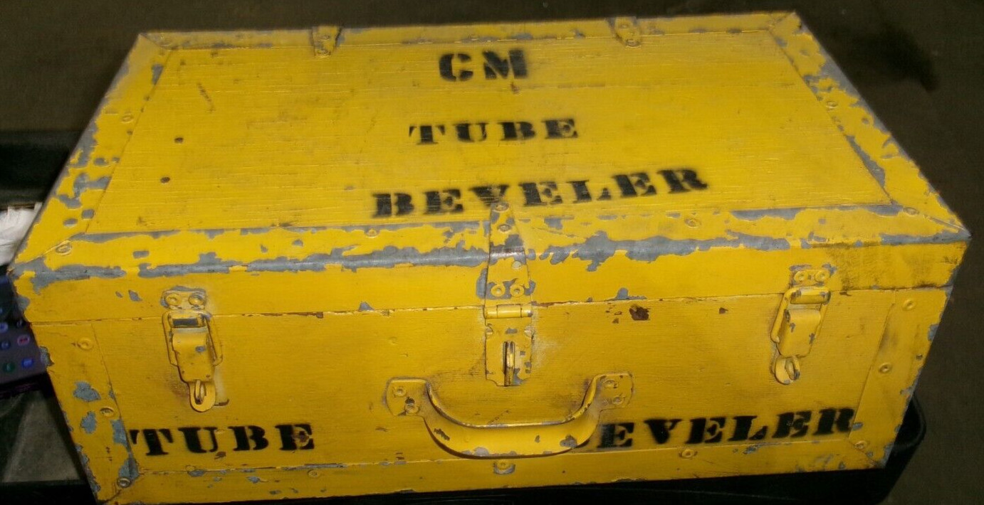 CM TUBE BEVELER H&S ROCKWELL CWL2087 MODEL D 150RPM PNEUMATIC PIPE TOOL (34)