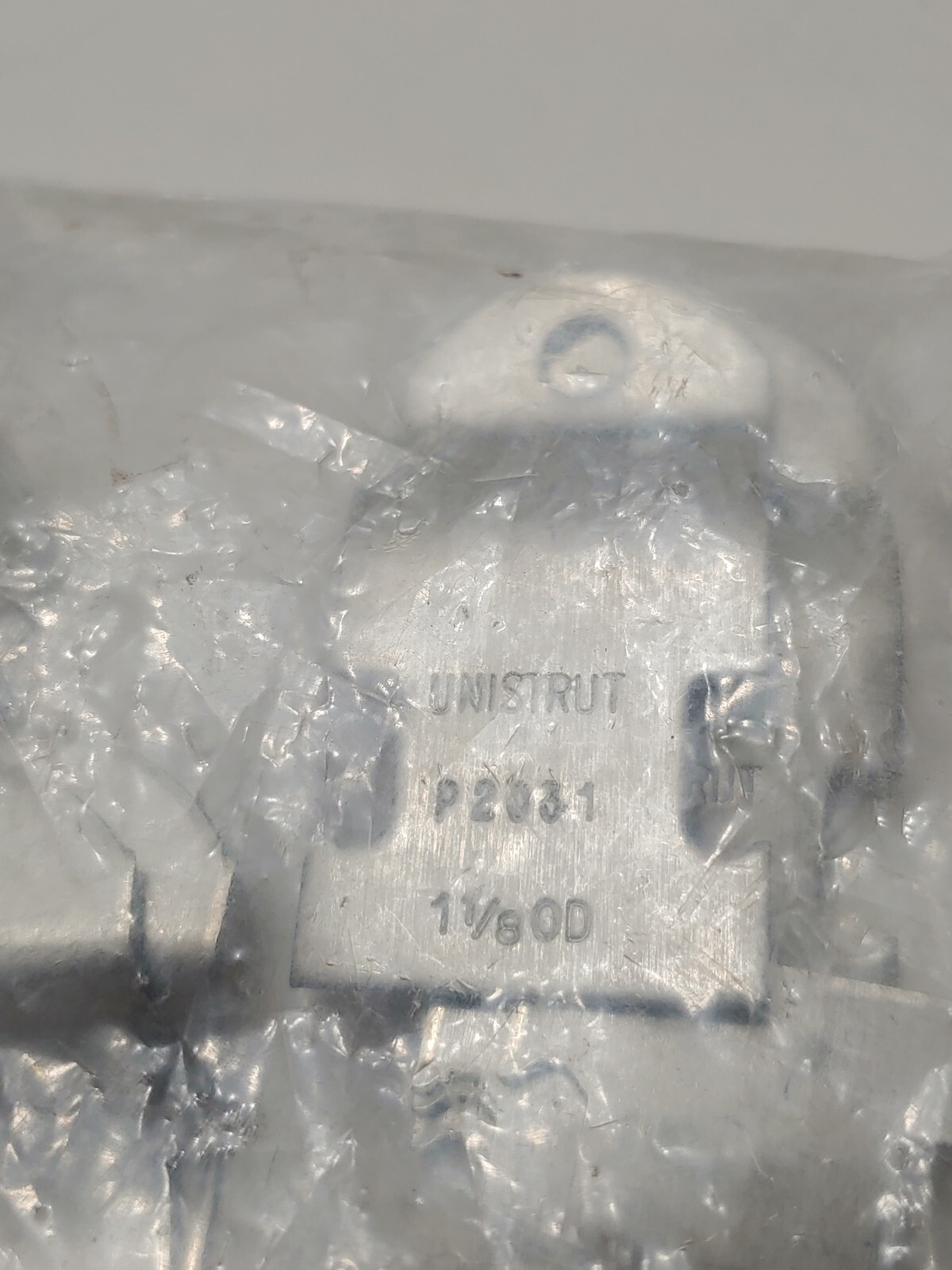 2 Bags Unistrut P2031 Pipe Clamps 1 1/8 OD Galvanized Bag of 10 Pair per bag