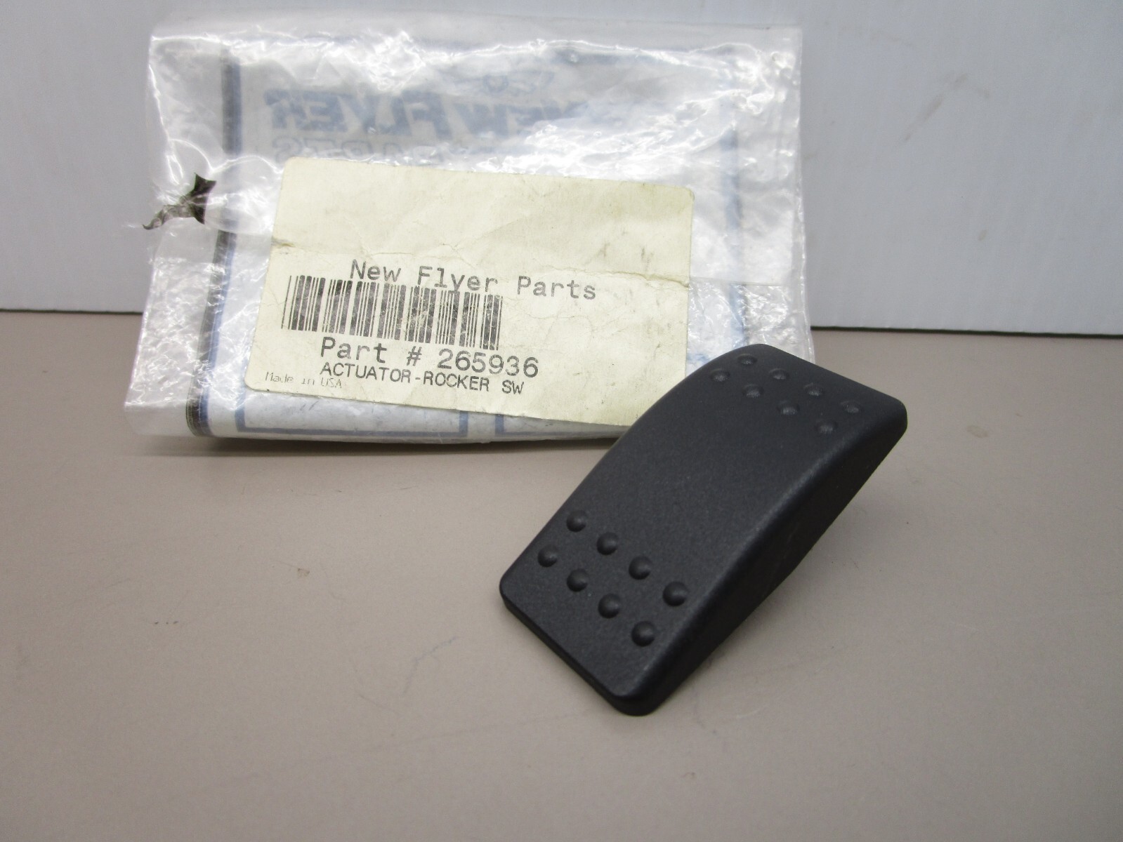 New Flyer 265936 Carling Switch Blank Actuator Rocker Cover