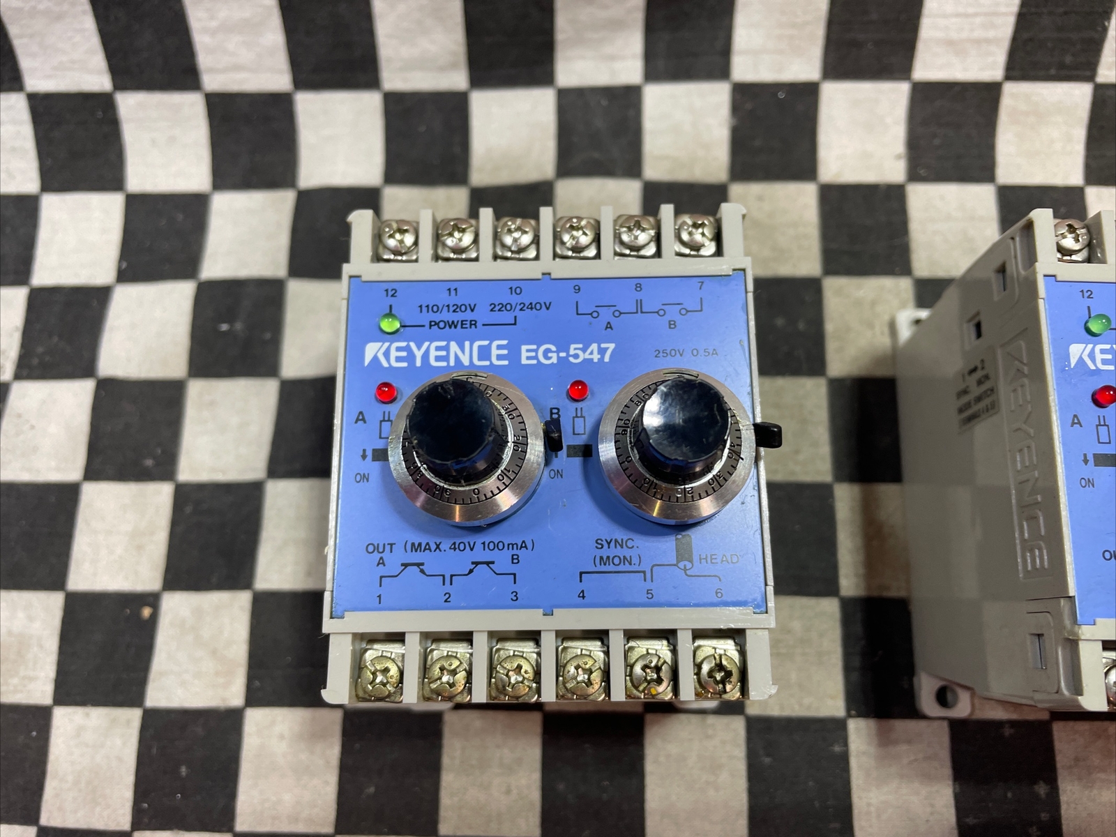 KEYENCE EG-547, EG547, SERVO AMPLIFIER UNIT, LOT OF 2, ShipSameDay
