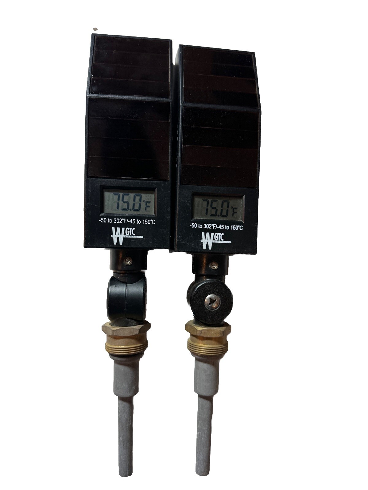 Qty 2 Wgtc Aadhfc Thermometer,Solar Light,3/4″ Npt Thread Ships Free