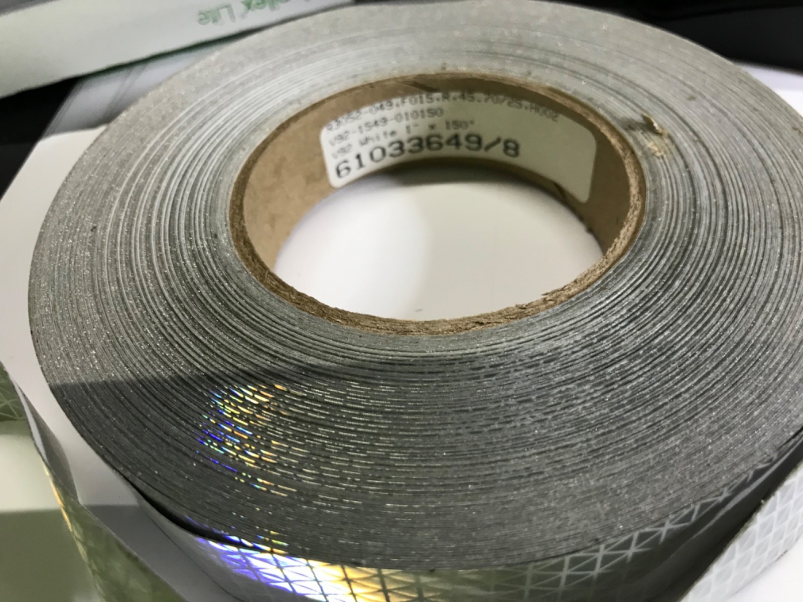 Reflective Tape 4LGL9- 1″ Width x 150′ Lgth, Emerg. Vehicle Roll #(2C18)
