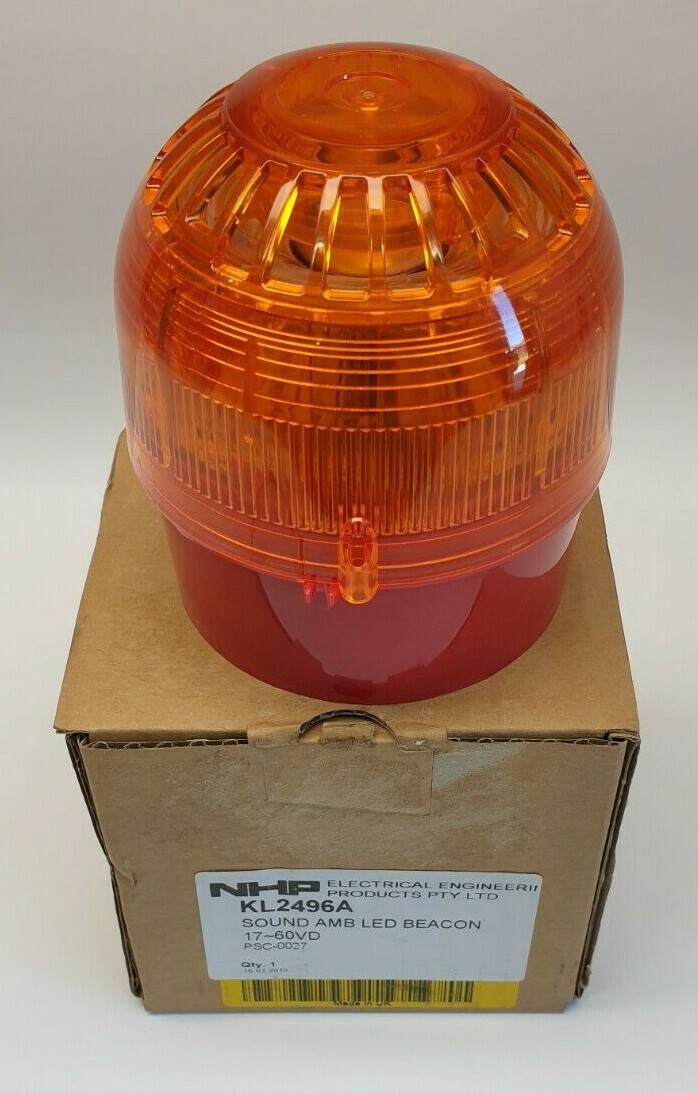 NHP KL2496A Sound Amber LED Beacon 17-60VD
