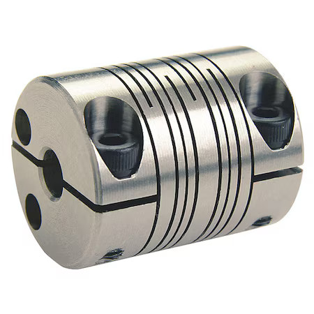 RULAND PCR16-10MM-1/4″-SS Motion Control Coupling, 4 Beam, 10mmx1/4″, 303 SS, OD