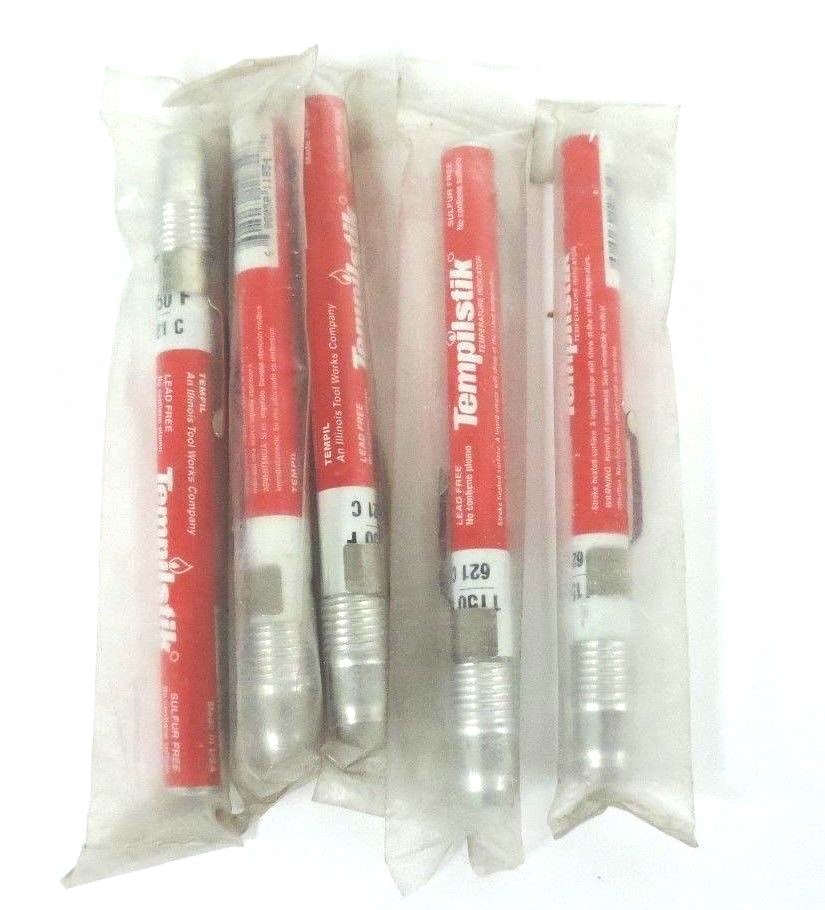 LOT OF 5 NEW TEMPILSTIK 1150 DEG F 621 DEG C TEMPERATURE INDICATOR