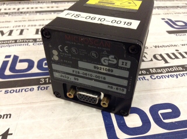 MicroScan Bar Code Reader – FIS-0610-0018 w/Warranty