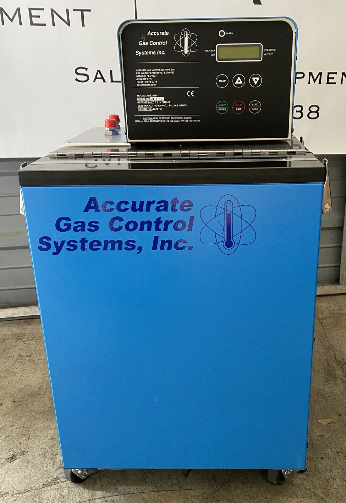 Accurate Gas Control Systems AGT354D-1 Recirculator, Bottle Chiller
