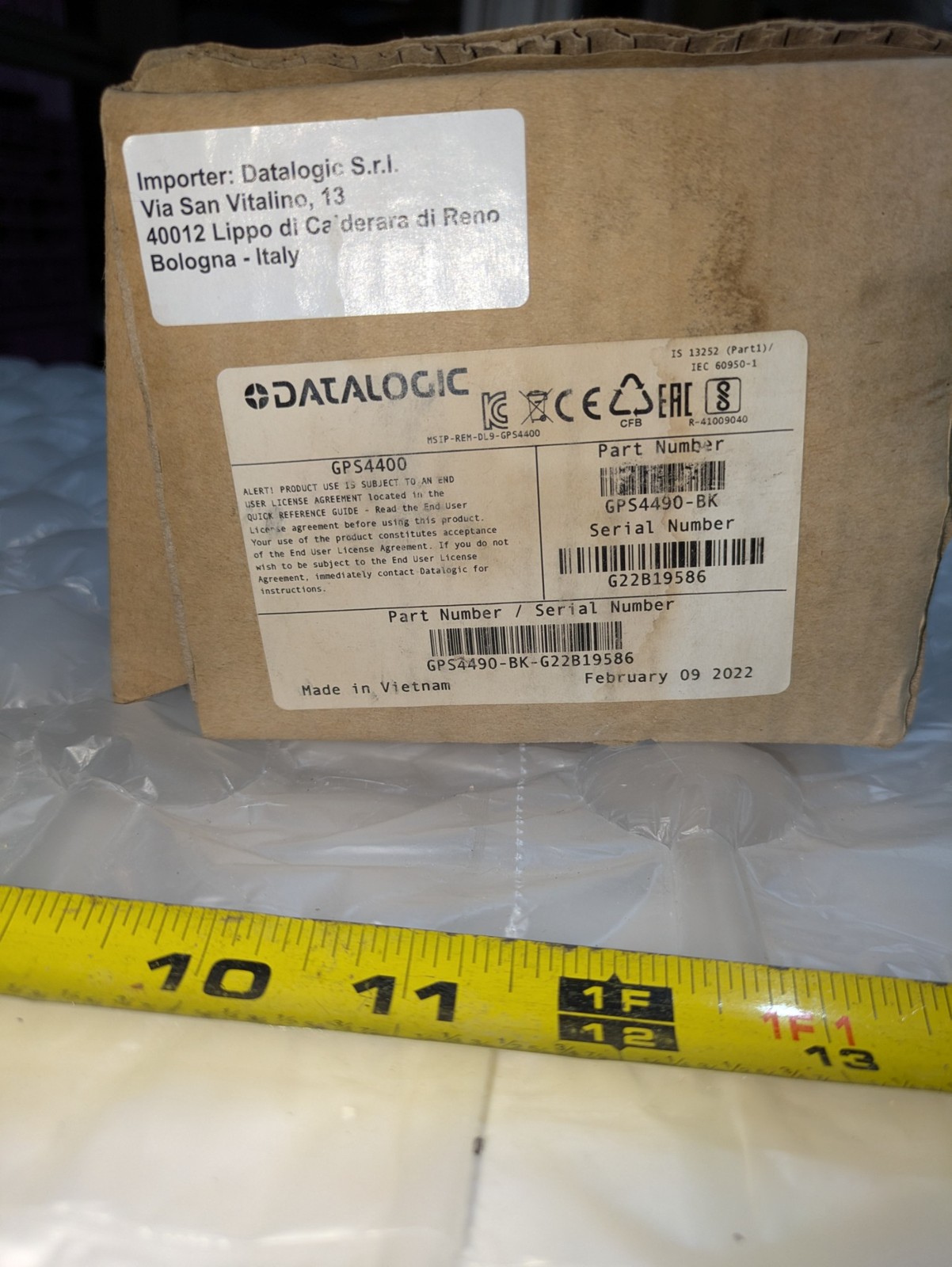 DATALOGIC GPS4400-BK 5V 0.500A MAX ON-COUNTER PRESENTATION SCANNER
