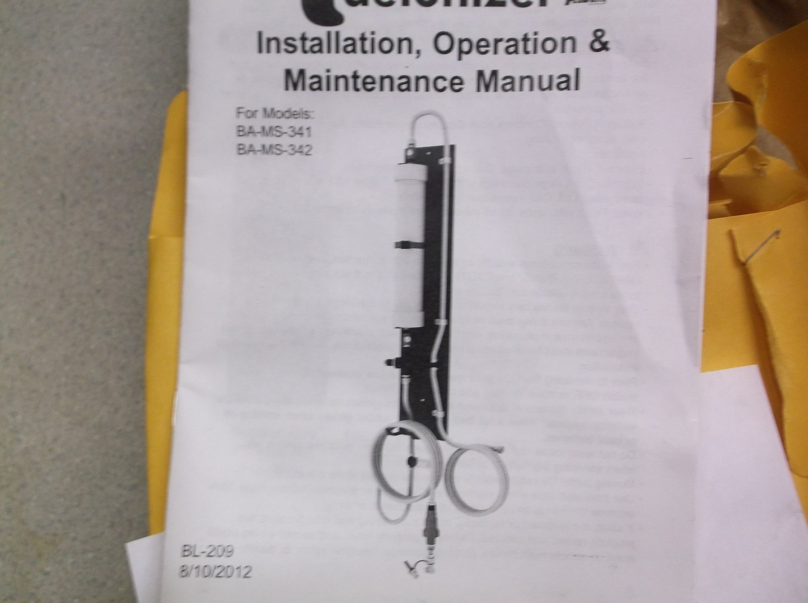 NEW Forklift Deionizer Niagara BL-209 Promatch A000025369 Flow-Rite BA-MS-341