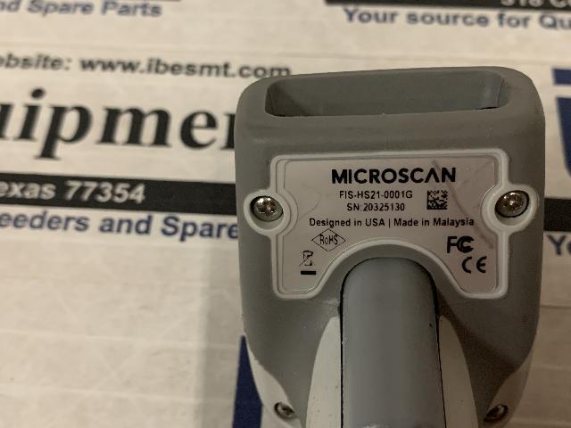 Microscan Hand Held Barcode Reader Scanner – FIS-HS21-0001G w/Warranty