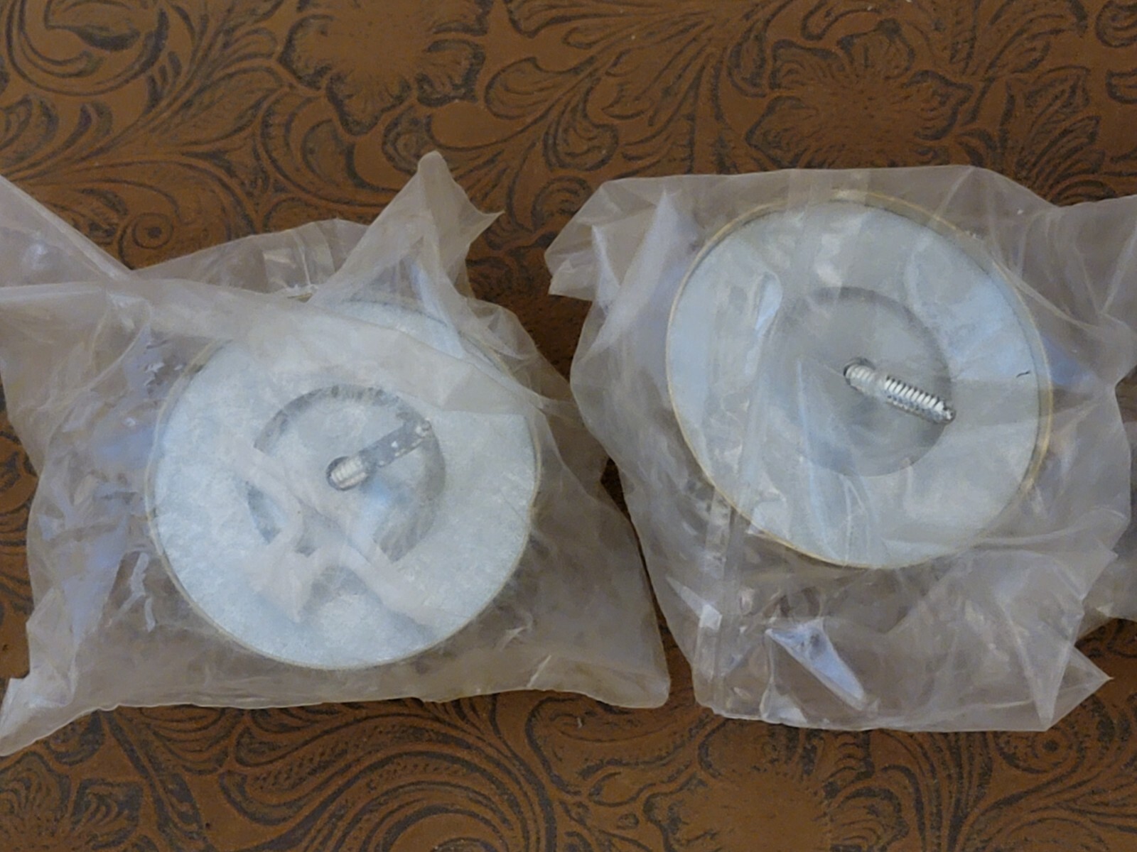 4 Pack – ROCKWOOD 409 US3 Concave Door Stop Wall Mount Bright Brass Lot #12 ზ