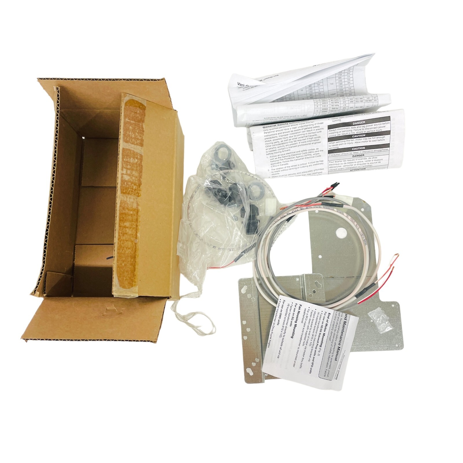 2 Box Greenheck Mounting Brackets, Cables and More