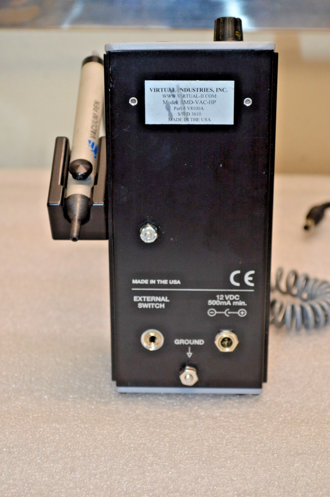 Virtual Industries V8100A SMD-VAC-HP ESD-Safe Continuous Vacuum Handling Tool