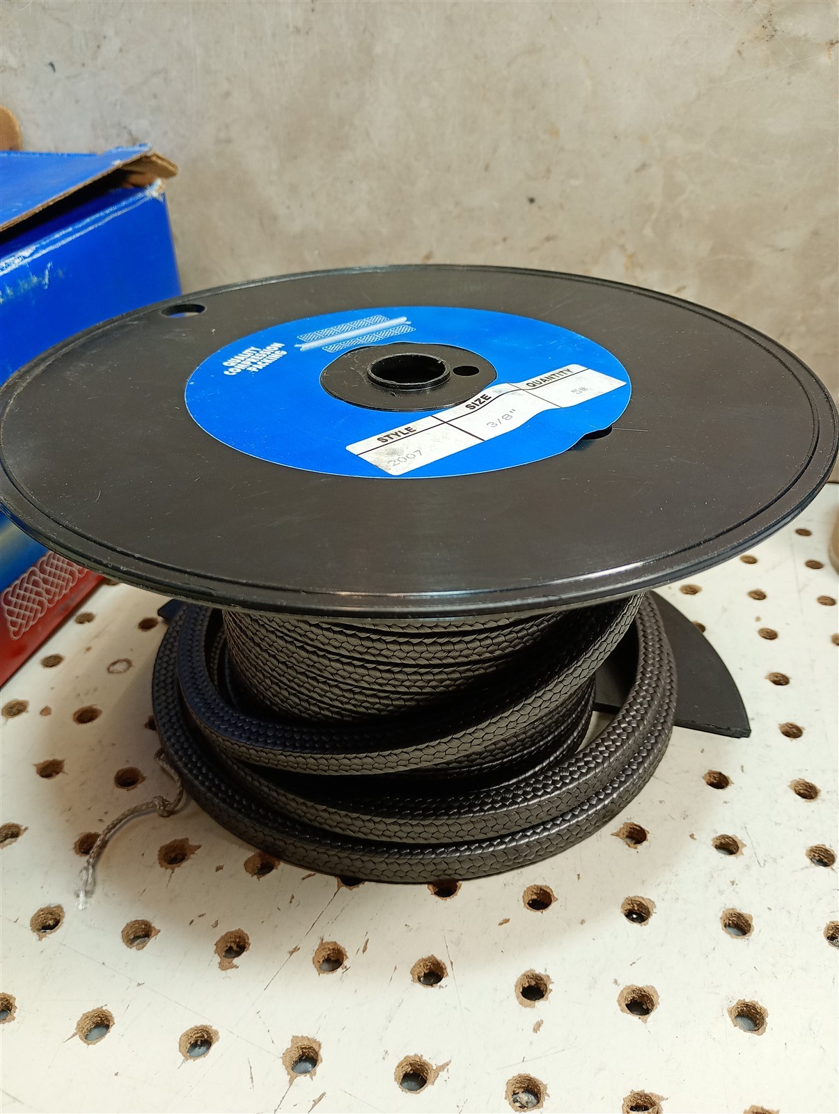 TEADIT 3/8″ Style 2007 Braided Packing, Expanded PTFE Graphite 3.5 lbs.