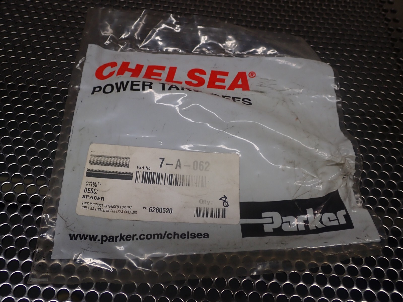 Chelsea 7A-062 N-8094 PTO Spacer New Old Stock (Lot of 8) See All Pictures