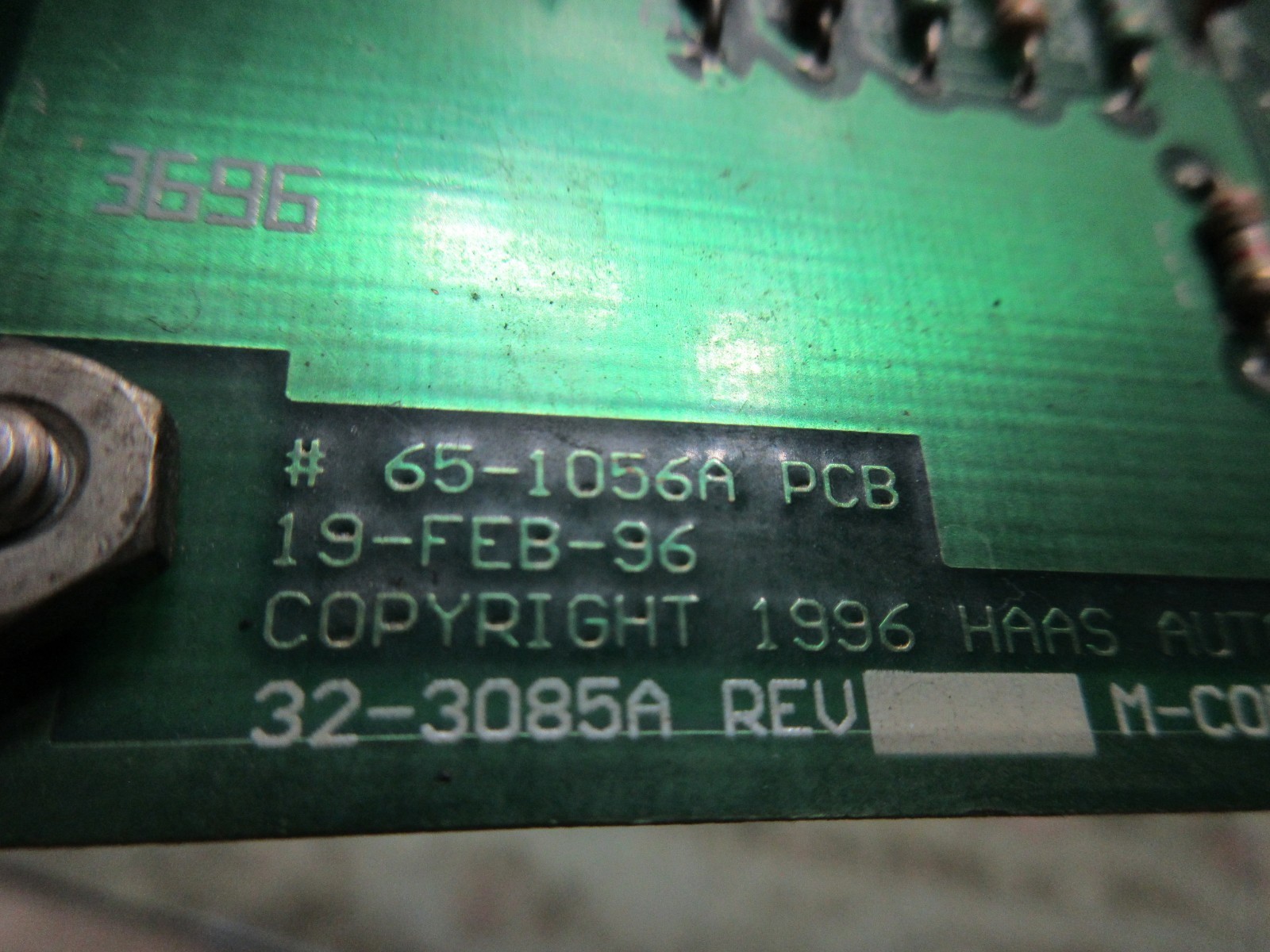 HAAS CNC MILL LATHE CIRCUIT BOARD 65-1056A PCB 32-3085A M-CODE