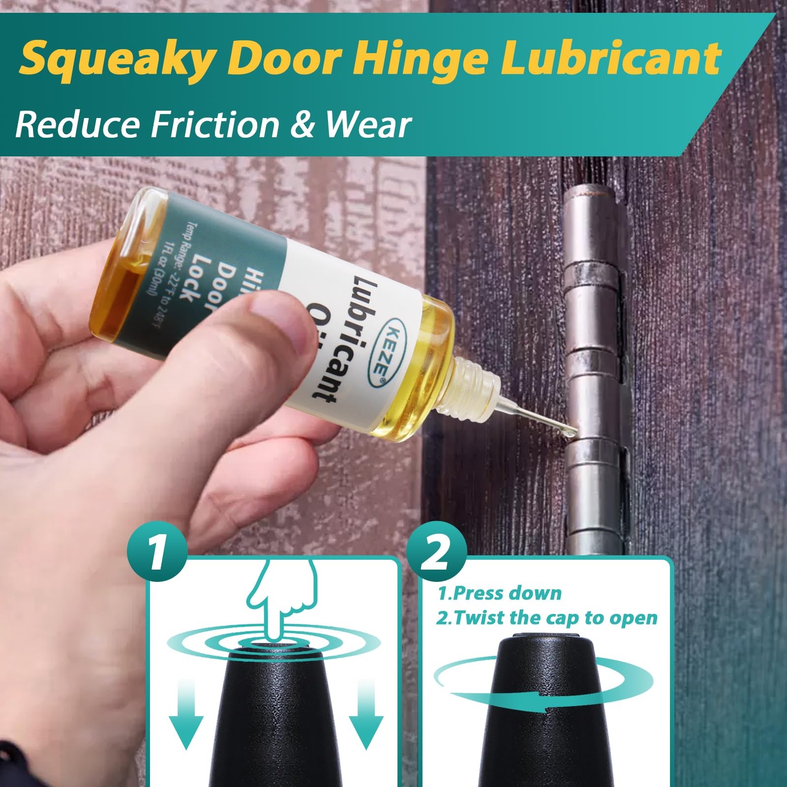 Door Hinge Lubricant Squeaky Fix Lubricating Oil Synthetic Knife Lube Lock