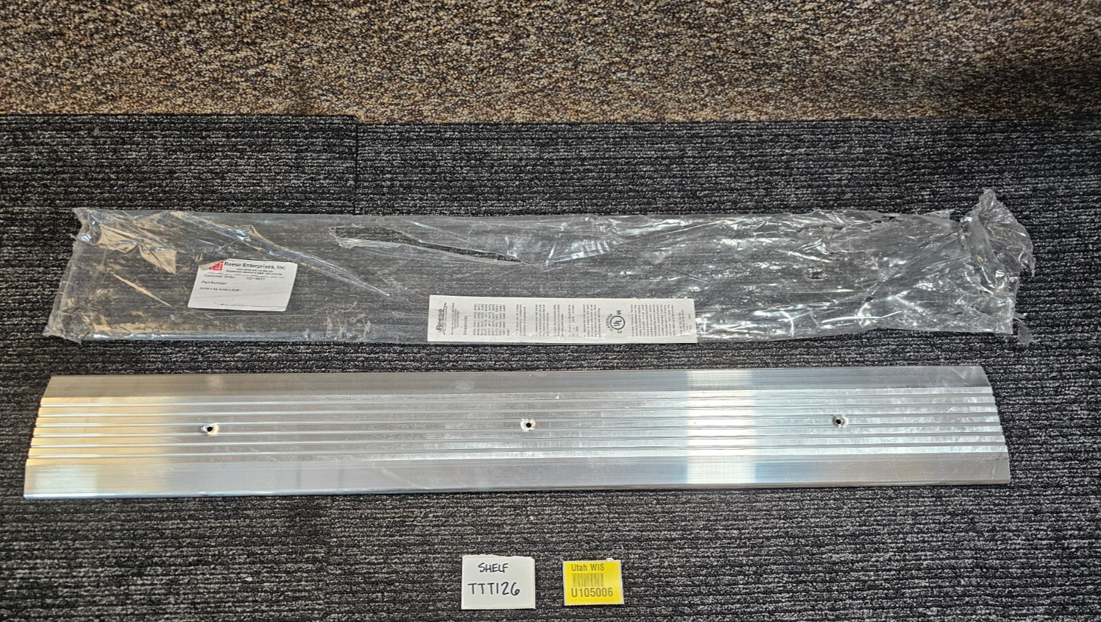 (QTY 3) Reese S425A 36-inch Saddle Threshold – Mill Finish Aluminum