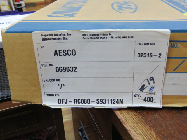 Fujikura DFJ-RC080-S931124N(M) Qty of 20 per Lot 0.8mm PitchStacking Connectors