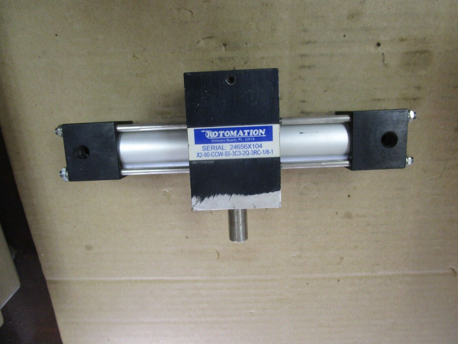 ROTOMATION PNEUMATIC INDEXING ACTUATOR X2-90-CCW-S5-3C3-2Q-3RC-1/8-1