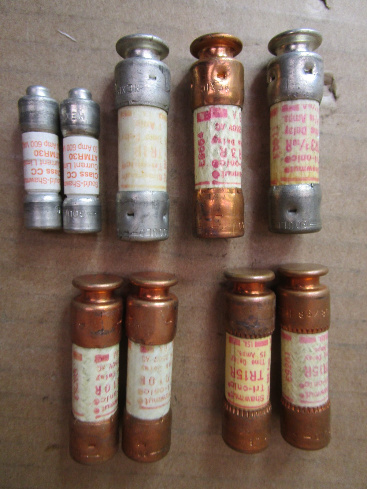 Mixed Lot of 27 Pieces Cooper Bussmann FRN-R 20A/10A FNA-10/3/2 KTK-R-25 52029HM