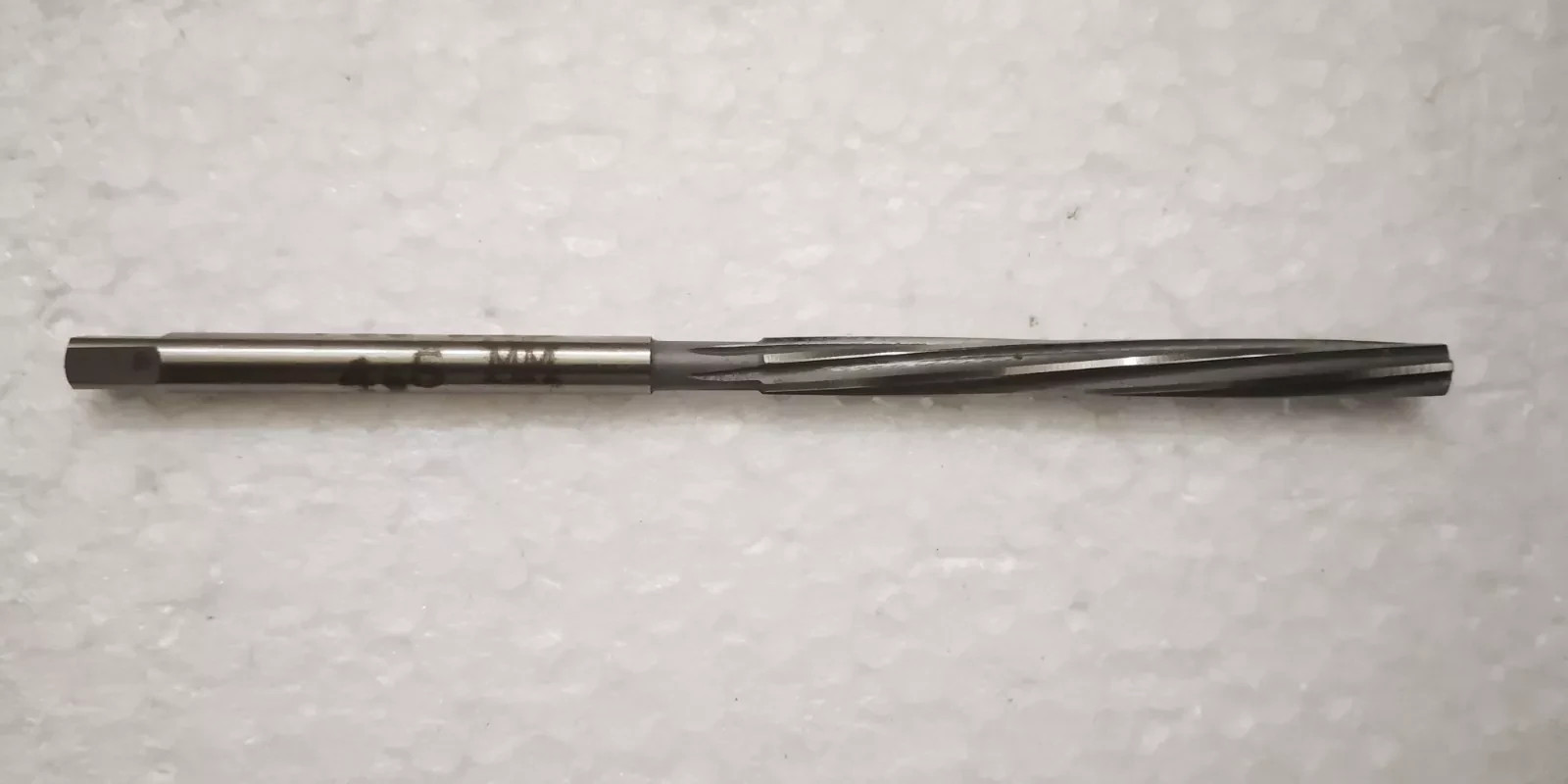 HSS 6 MM Parallel Shank Hand Reamer Spiral Flute -Cut Edge 47 MM -Length 93 MM