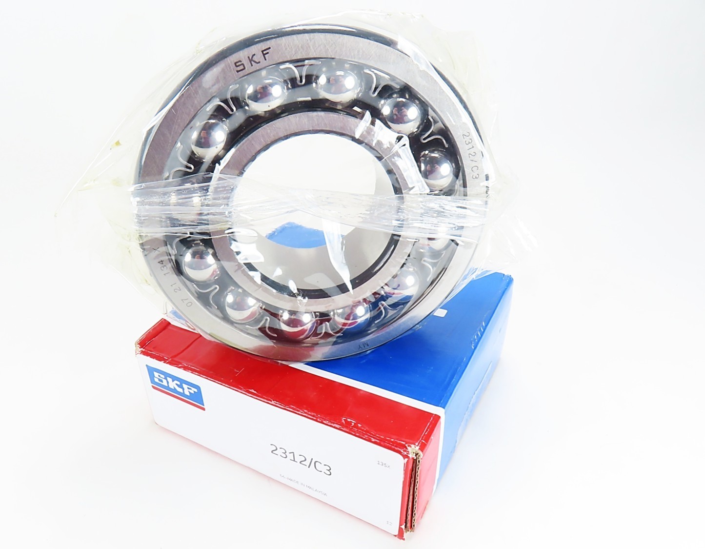 SKF 2312/C3 Double-Row Self-Aligning Ball Bearing 60x130x46mm *USA Seller* NIB