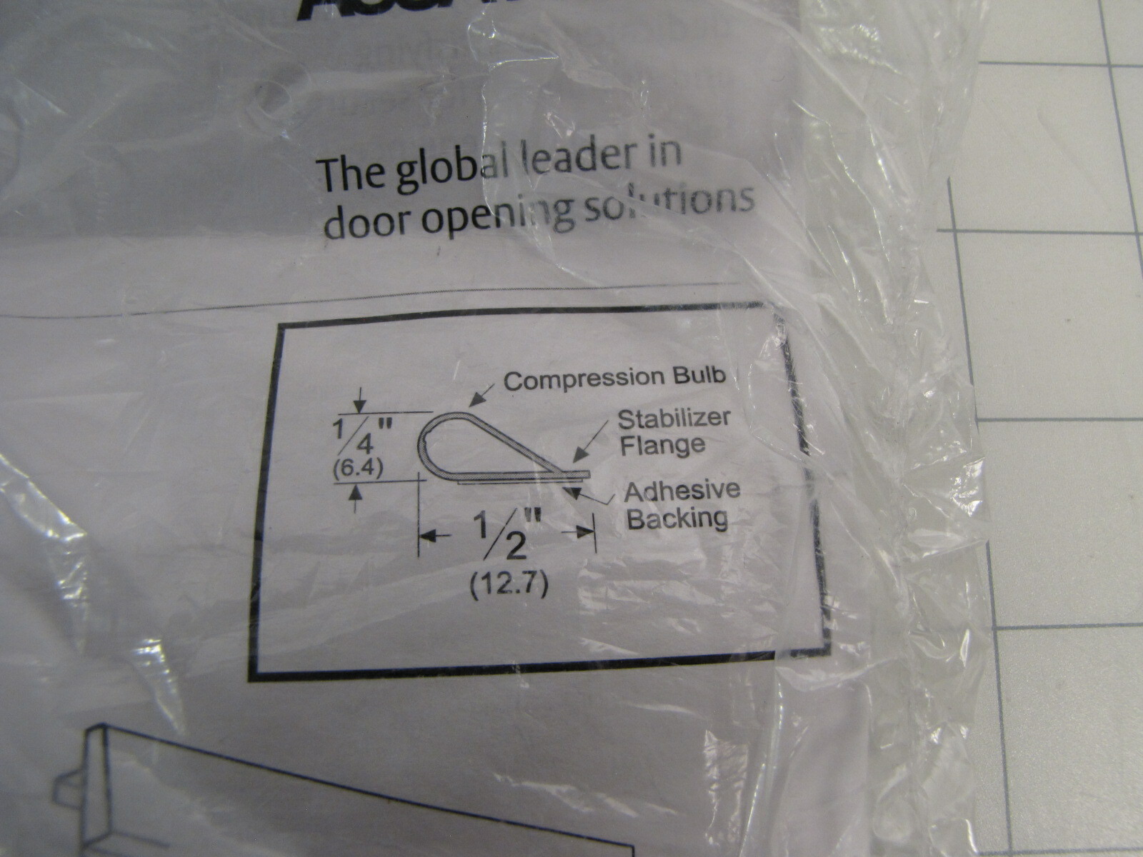 Assa Abloy S88D25 Pemko Siliconseal Adhesive Gasketing 1/4″ Height 1/2″ Width