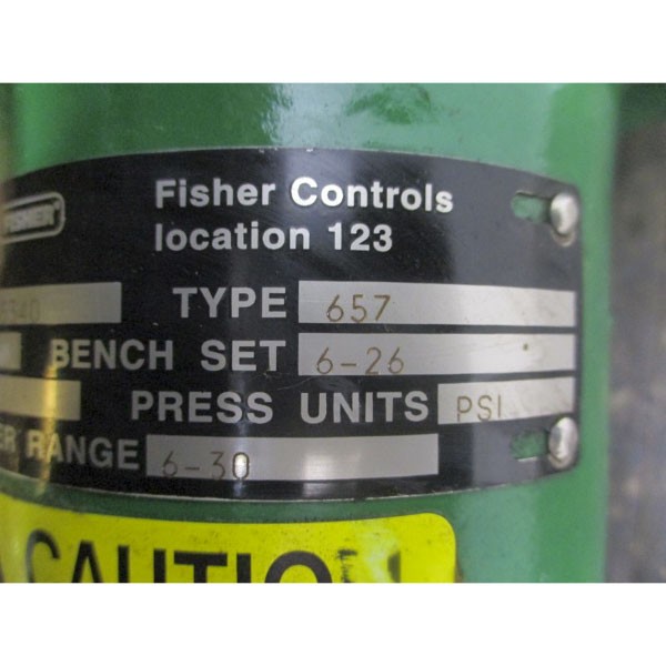 FISHER TYPE 657 ET SIZE 40 75PSI NSNP