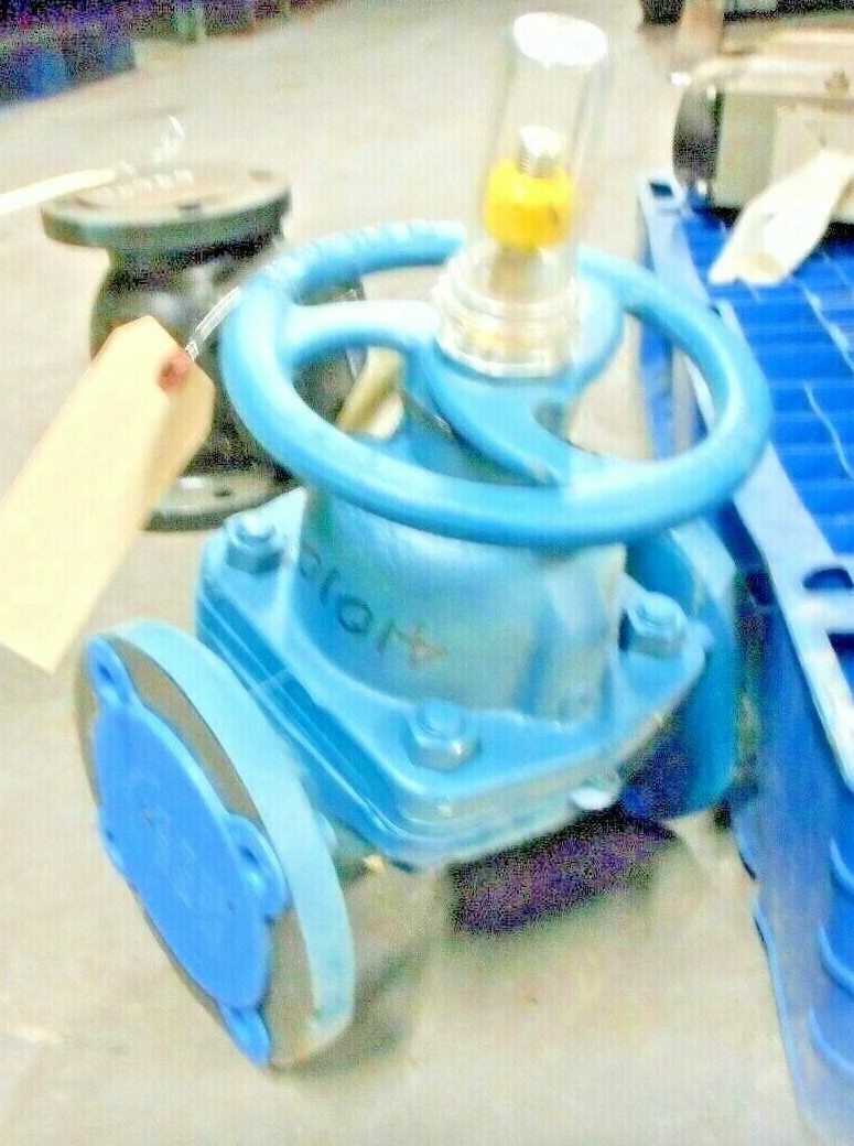 VALVE, 3″, HILLS MCCANNA, #2985 GLASS LINED, FLANGED WITH INDICATING STEM TEFLON