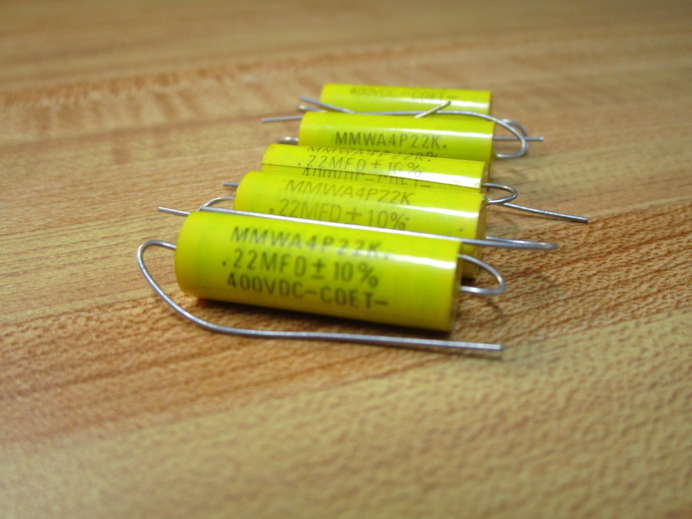Cornell Dubilier MMWA4P22K Capacitor .22MFD 400VDC (Pack of 5)