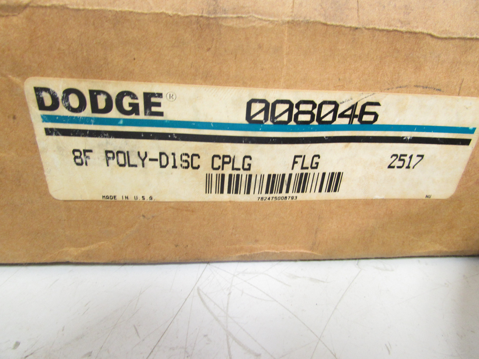 DODGE 008046 8F POLY-DISC COUPLING FLANGE 2517 ***NIB***