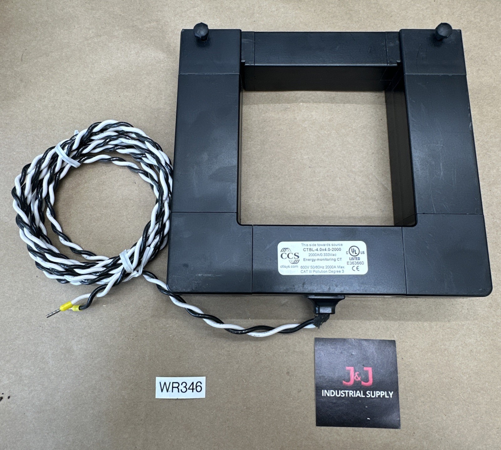 NEW NO BOX SURPLUS- CCS CTBL-4.0X4.0-2000 Energy Monitoring CT 2000A/0.333VAC