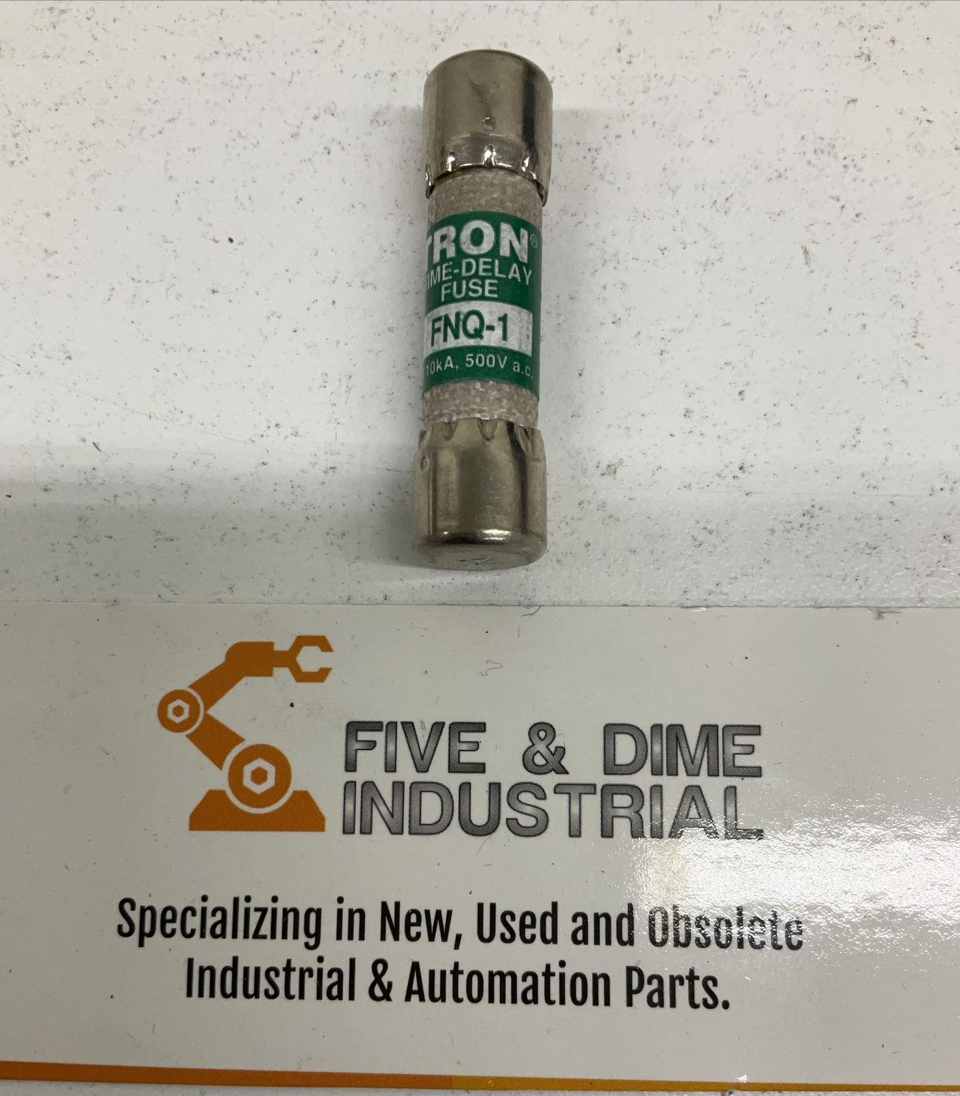 Bussmann FNQ-1 – 1A Lot of (2) Tron Time-Delay Cartridge Fuses 500V