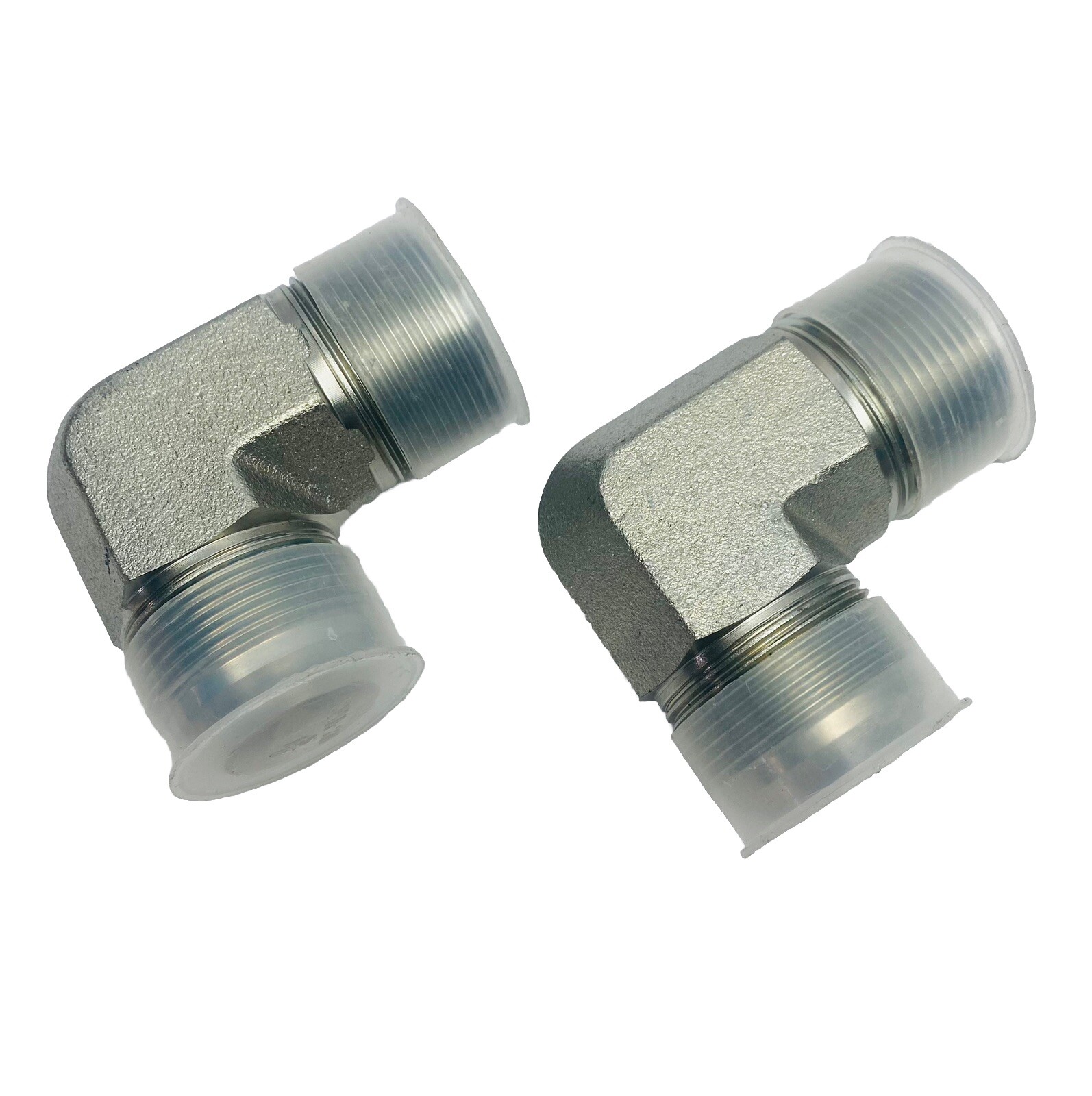 Lot Of 2, SMB-20 1-1/4″ 90° ELBOW HYDRAULIC MALE X MALE JIC PIPE SMA-20 1-5/8