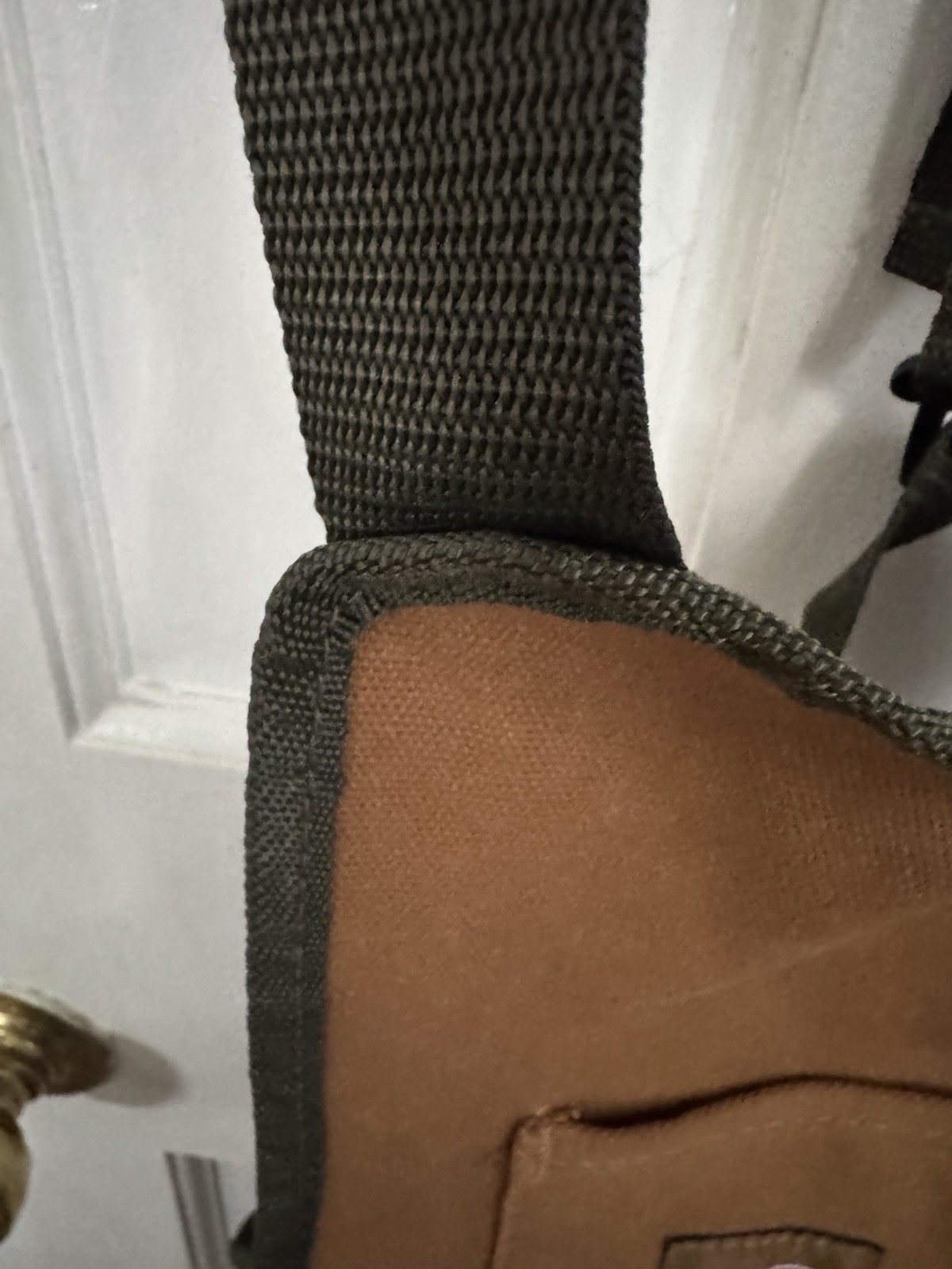 Bucket Boss Waist Apron 16 Pocket, Brown/Green, Canvas 23” length, 24”across