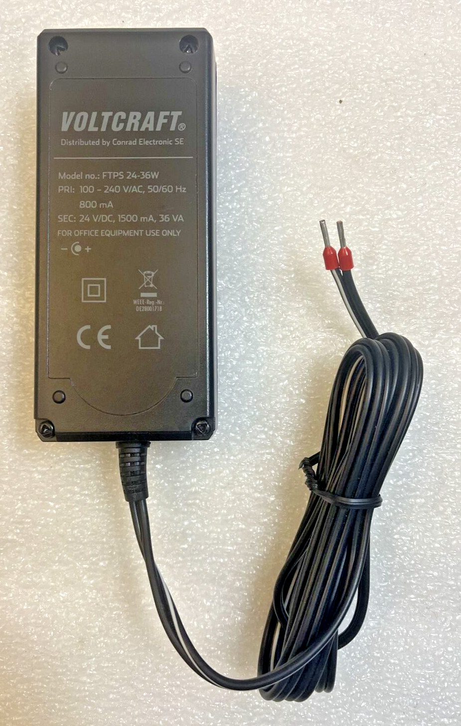 NEW Voltcraft Universal Plug Power Supply Transformer Adapter FTPS 24-36W