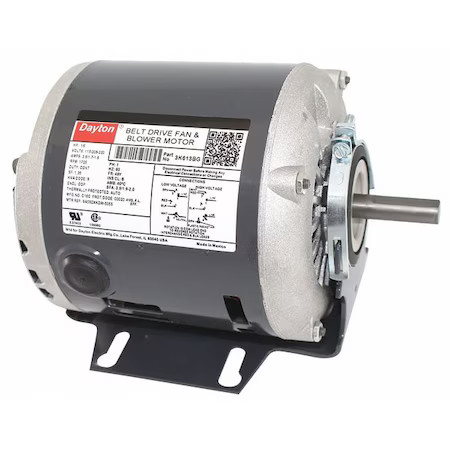 Dayton 3K613 Split-Phase Belt Drive Motor, 1/6 Hp, 48 Frame, 115/208-230V Ac