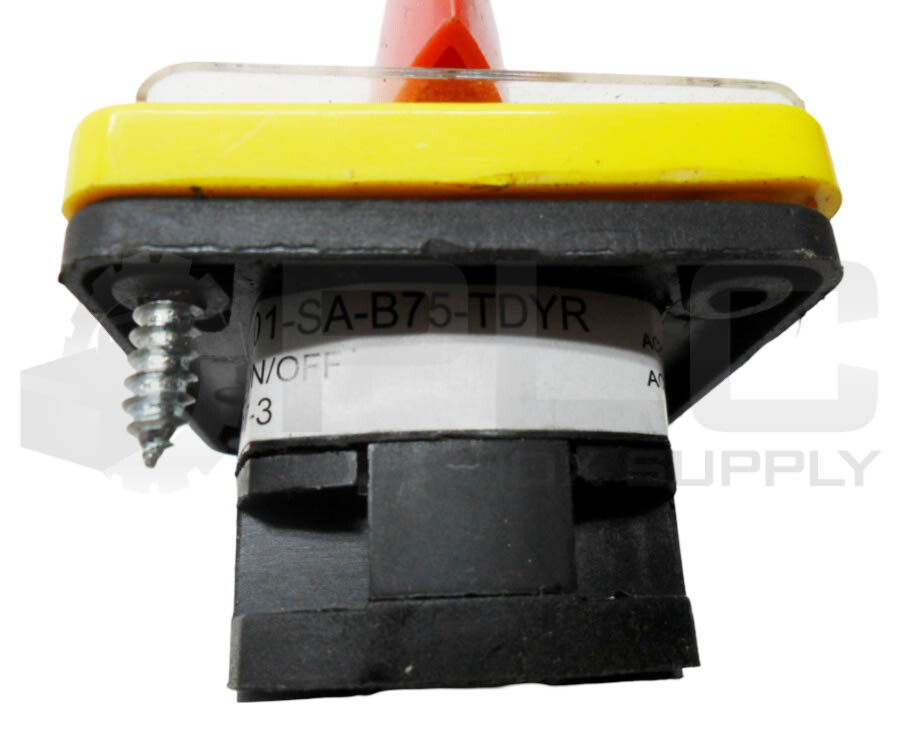 SALZER 6A-61001-SA-B75-TDYR SELECTOR SWITCH 1 POLE 440V 6A