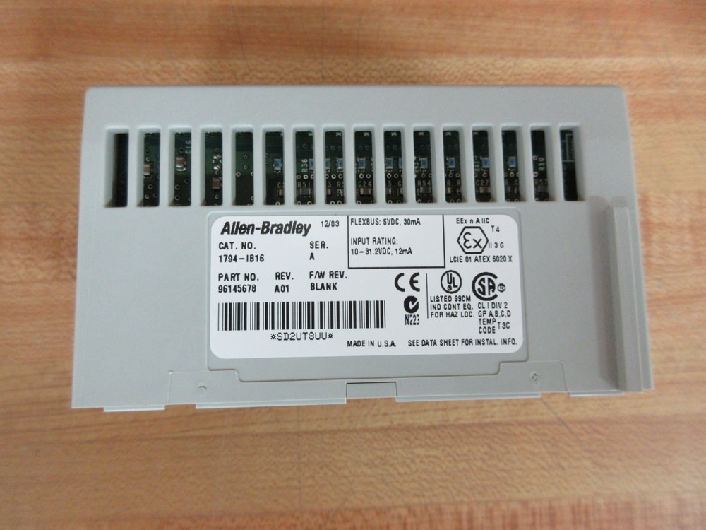 Allen Bradley 1794-IB16 Input Module 96145678, Ser.A,REV. A01 (Pack of 3)