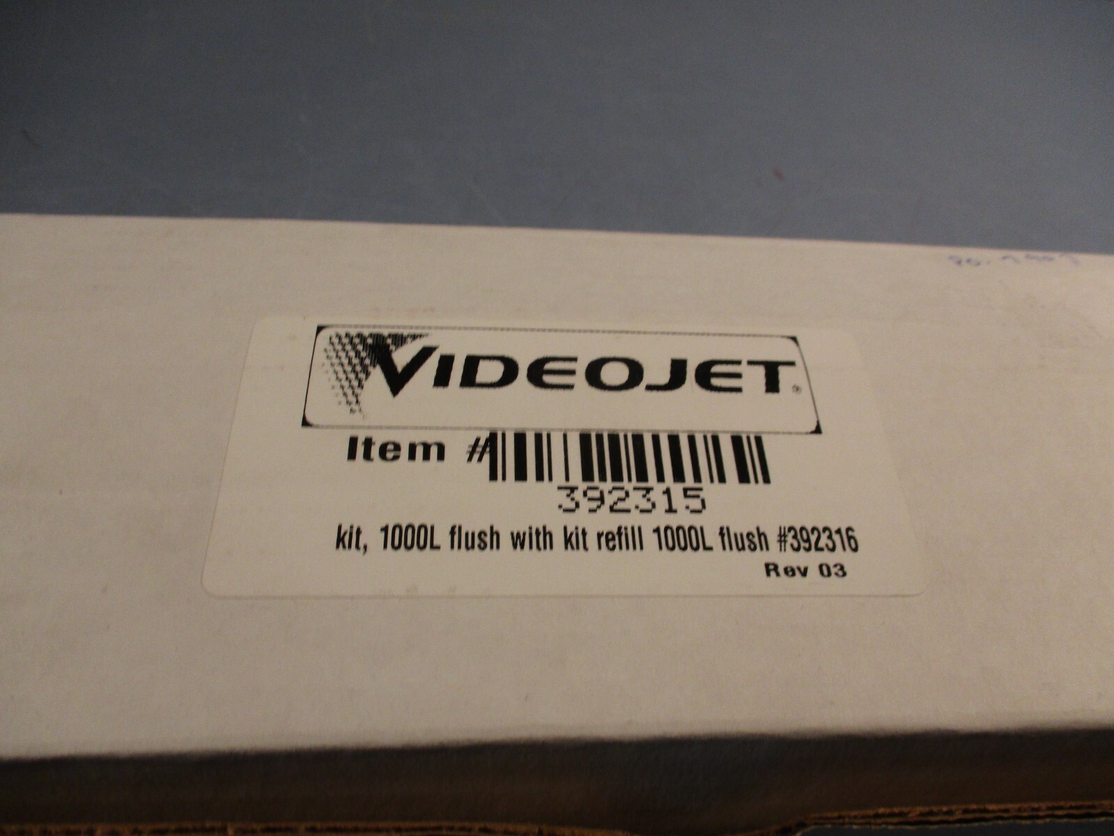 Videojet Flush Kit, 1000L Flush with kit refill 1000L flush #392316 392315